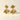 Daphne Earrings, Gold-Plated Bay Leaves